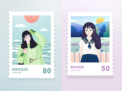 STAMP design illustration ui