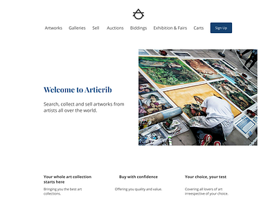 Artcrib Landing Page [WIP]