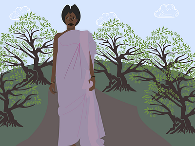 African Lady illustration