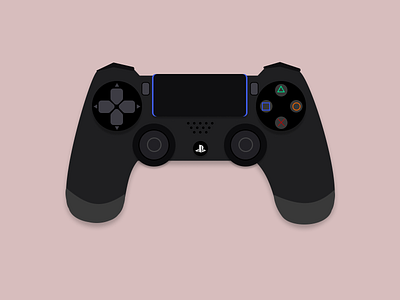 PlayStation4 Pad branding illustration vector