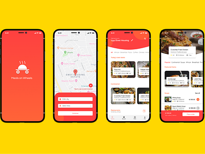 Meals on Wheels app design ui