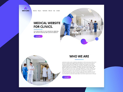 MEDICAL WEBSITE brand identity clinic design doctor lifestyle logo medical modern web web design