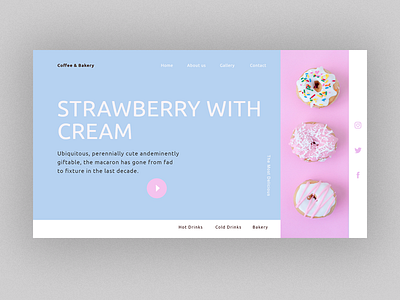 Doughnut Design baker bakery bowwe brand identity business cookie design doughnut graphic design illustration logo marketing modern pink ui userinterfacedesign web web design website builder website concept