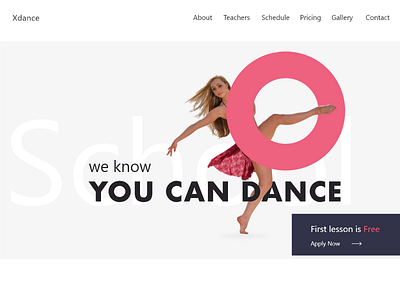 Dance Landing bowwe brand identity business dance design graphic design illustration lifestyle logo marketing modern web web design