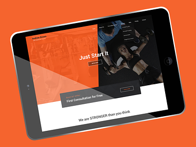 Personal Trainer - BOWWE Website Template design fitness graphic design graphicdesigners gym personal trainer personaltrainer trainer training ui ux uxdesign web design web template web theme website website builder website design website layout workout