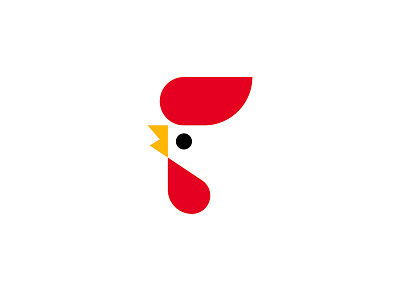 Chicken abstract bird chicken circle cock fowl hen logo logotype mark rooster symbol