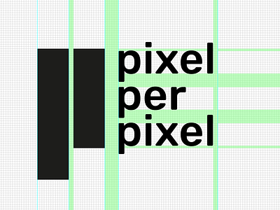 Pixelperpixel Logo Grid black and white branding corporate design grid logo