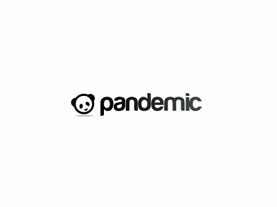 Pandemic animal icon logo panda pandemic