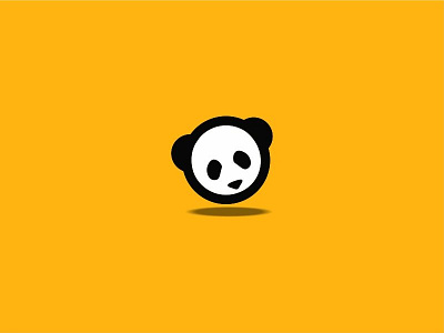 Panda animal design logo panda pet