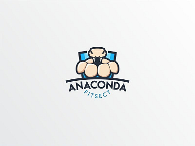 Anaconda anaconda animal logo