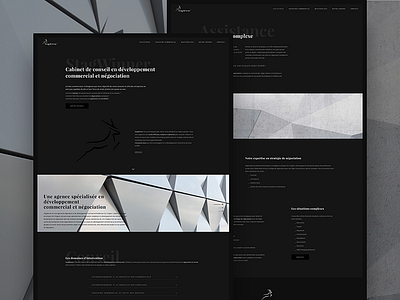 StagWinner Website background dark deer design negotiation parallax site stag ui website winner