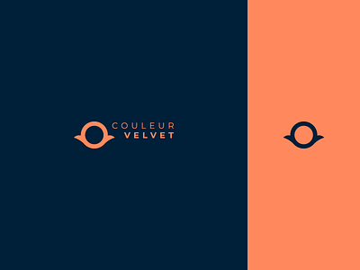 Couleur Velvet Logo 2018 agency blue branding business communication digital identity logo orange visual identity