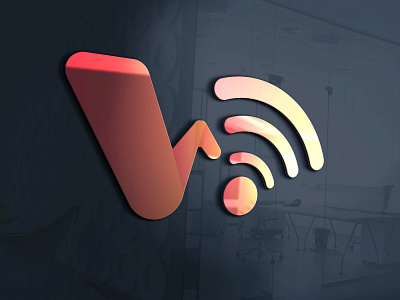 Wireless Tech branding design graphic design illustration logo typography vector