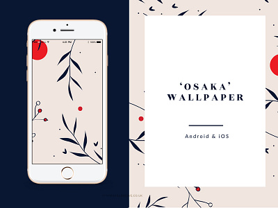 Wallpaper 'Osaka' graphic illustration illustrator japan wallpaper