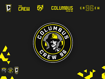 Columbus Crew 96 Logo 96 columbus crew football futbol hard hat logo major league mls soccer