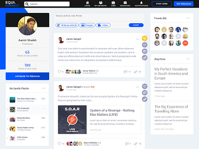 Equi Connect Social Platform app branding design flat ui ux web website