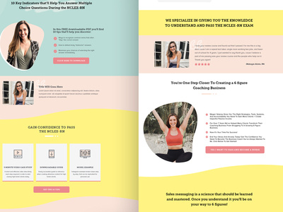 Sales landing page design design ui ux web website