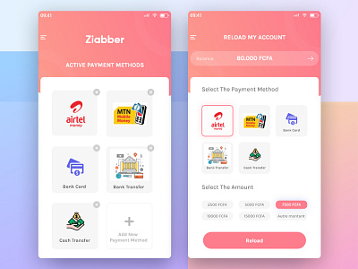 ziabber app ui ux