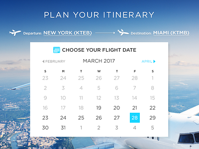 Jet calendar calendar ui