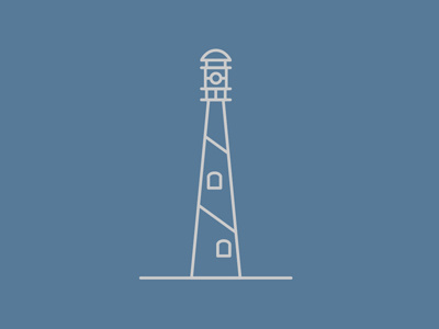Coastal Light boards colors lighthouse lines mark shipsguide sketchtovector