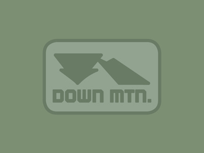 Down Mtn. boards colors elevationgear highthreadcount mark outdoors patchvectors shapes sketchtovector