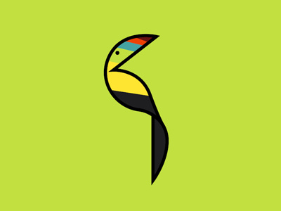 Toucan animalvectors boards branddev colors fromthefieldnotes lines mark paradise shapes sketchtovector toucan