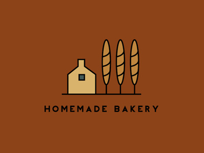 Homemade Bakery boards bread colors countryside fromthefieldnotes homemadebakery lines mark shapes sketchtovector treeline type