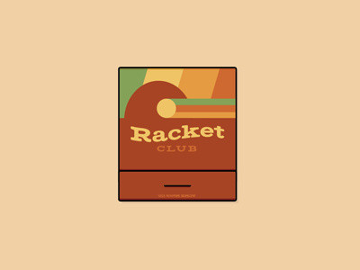 Racket Club acmematchco colors fontlove fromthefieldnotes lines matchbookvibes racketclub shapes sketchtovector
