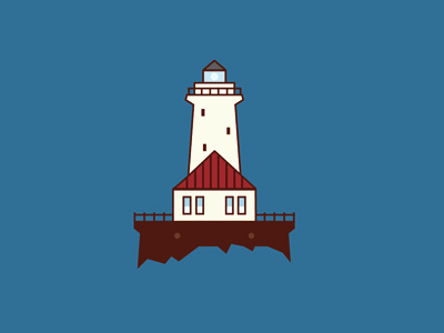 Lighthouse boards coastal colors fromthefieldnotes guide lighthouse lines lookout shapes sketchtovector