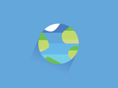 Globe boards colors fromthefieldnotes globe gradients icecaps land roundbutflat shapes sketchtovector water world