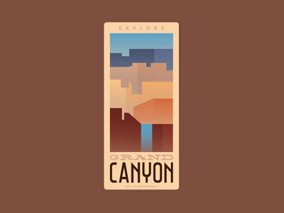 Explore Grand Canyon adventure classic explore fromthefieldnotes gradients grandcanyon map overlays travel type