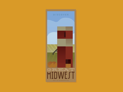 Discover Great Midwest ad classic farmland fields fromthefieldnotes grainelevator greatmidwest hay lovethisplace map openspaces series