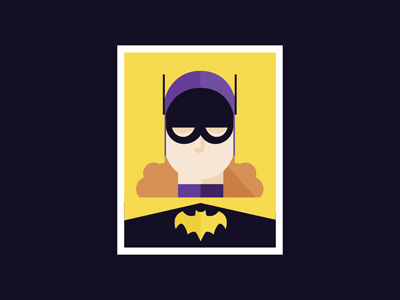 Batgirl - The Original - For Yvonne Craig batgirl boards colors femalesuperhero forher fromthefieldnotes overlays postervibes rip shapes sketchtovector theoriginal