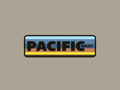 PACIFIC west Patch apparel boards branddev colors fromthefieldnotes onthecoast pacificwest patch shapes sketchtovector threadgoods type