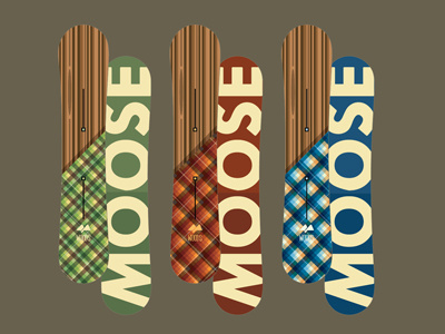 MOOSE Decks - Woods Edition deckdesign fromthefieldnotes moose moosesnowboards newline overlays patterns ridetoday shredit snowboarddesign woods