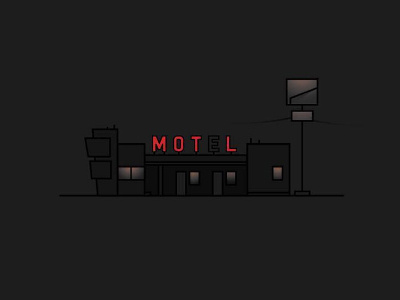 M O T (E) L boards colors fromthefieldnotes lines motel roadside shapes sketchtovector staythenight type