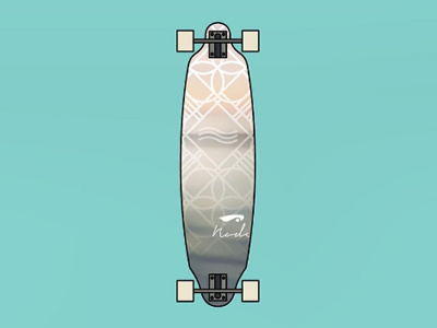 node skate deck - wave wave series