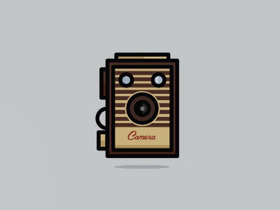 Camera boards camera classic colors fromthefieldnotes lines oldschool ontheshelf overlays shapes sketchtovector type