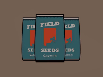 FIELD SEEDS ag fieldseeds fromthefieldnotes inthefield onthefarm packagingvectors planting quality seedsacks type