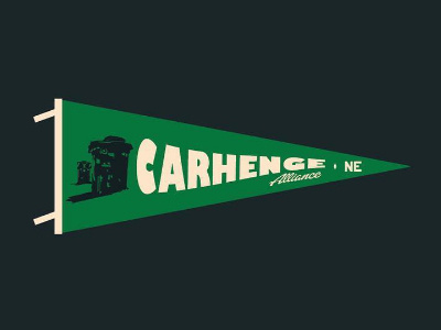 Carhenge . Alliance, Nebraska . Pennant