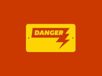 DANGER Sign becareful boards colors danger fromthefieldnotes intheshop shapes sign sketchtovector type workplace