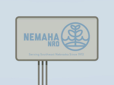 Nemaha NRD - Sign downhome fromthefieldnotes naturalresources nebraska nemaha nrd rebrand signage smalltown