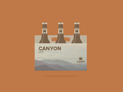 CANYON IPA - Alpridge Brew Co. alpridgebrewco branddev brew fromthefieldnotes gradients ipa ontheshelf packagedesign sizpack type