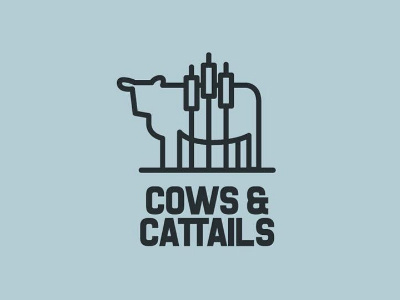 Cows & Cattails branddev colors cowscattails crafts downinthefarm fromthefieldnotes lines market shapes sketchtovector type wip