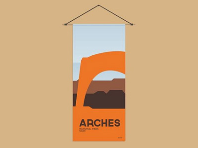Arches National Park Poster arches archesnationalpark fromthefieldnotes nationalparkservice outdoors overlays park travel type utah wallposter