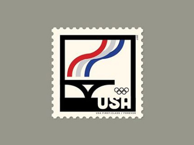 USA - Olympics Stamp colors fromthefieldnotes lines olympics overlays postage shapes sketchtovector stamp type usa
