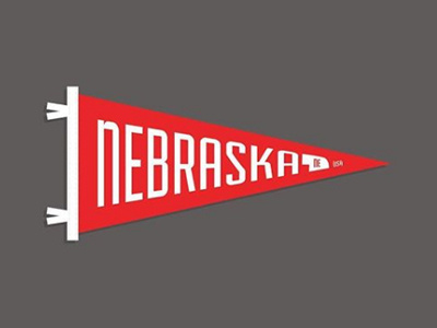 Nebraska Pennant 1867 greatplains home idea inthemiddle nebraska nebraskastatehood pennant thegoodlife