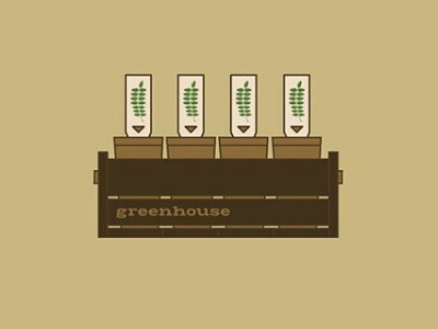 g r e e n h o u s e branddev colors fromthefields greenhouse lines outdoors pakagedesign plants shapes skecthtovector type