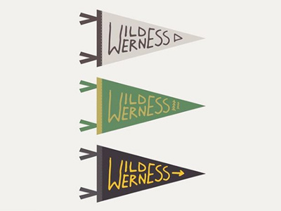 Wilderness Pennants adventure colorsetups direction fromthefieldnotes onthewall outdoors trees wilderness woolfeltgoods