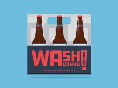 WAash BOARD BREW - Brewery - Washington - Package Design brandev brewery drinkup packagedesign sixpack wa washboardbrew washington westcoastbrewed